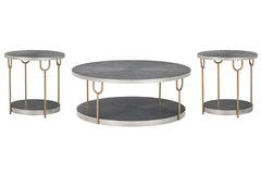 Ranoka Coffee Table with 2 End Tables - furniture place usa