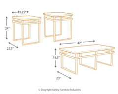 Laney Table (Set of 3) - furniture place usa