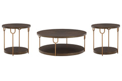Brazburn Coffee Table with 2 End Tables - furniture place usa