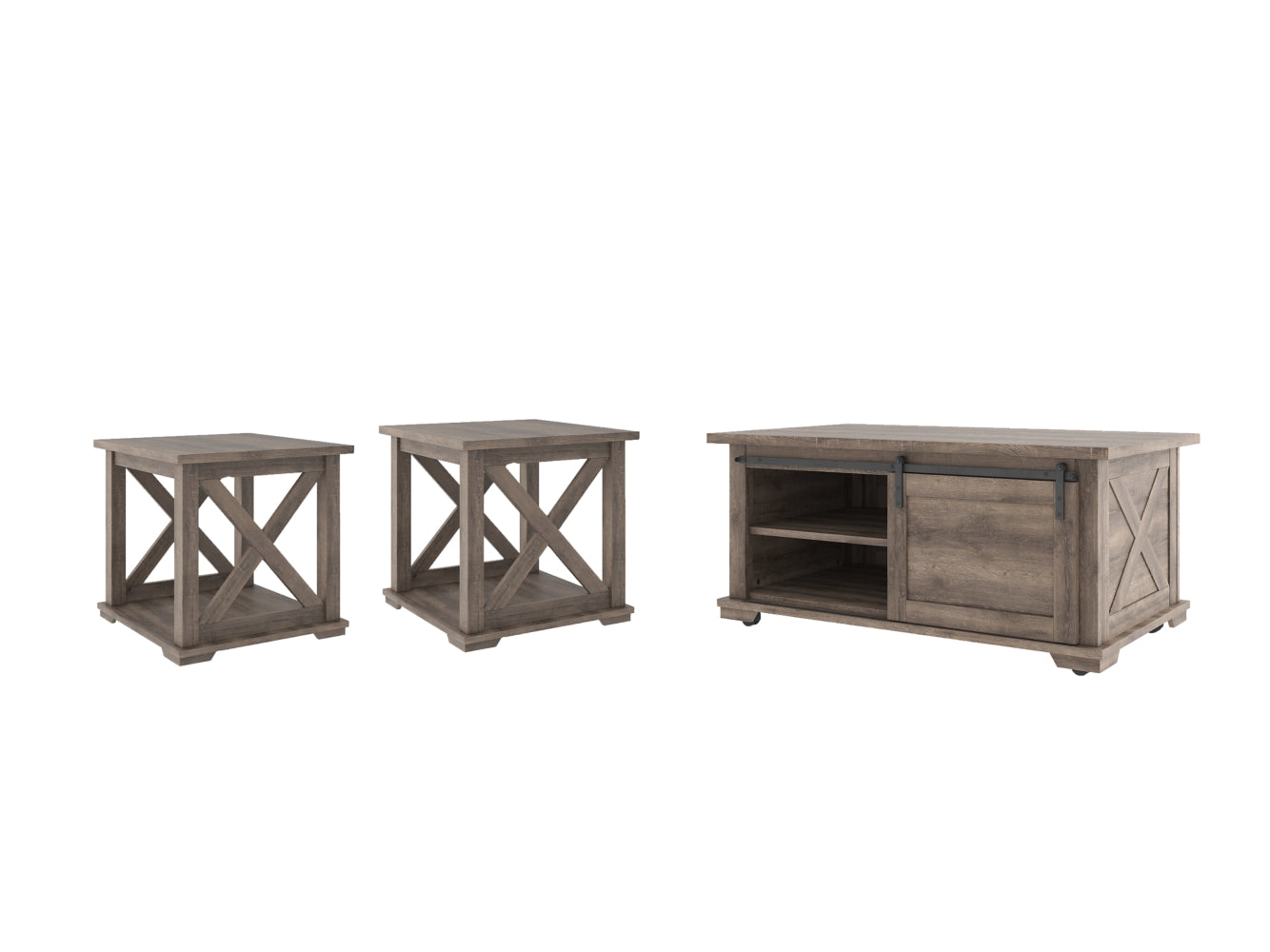 Arlenbry Coffee Table with 2 End Tables - PKG008959 - furniture place usa