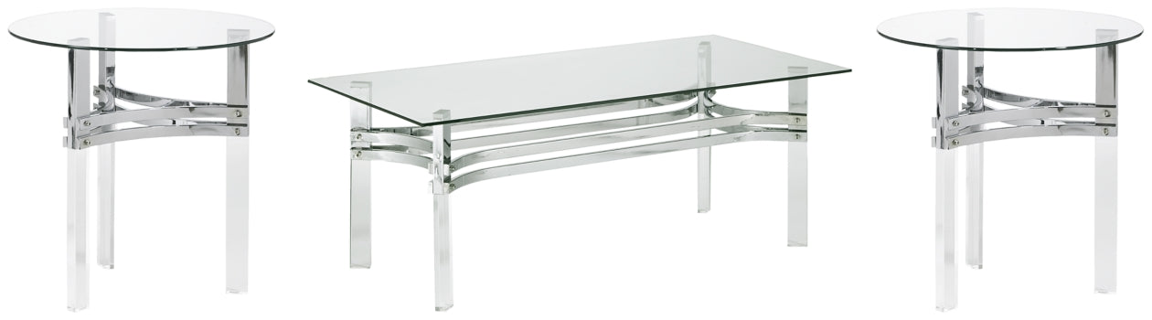 Braddoni Coffee Table with 2 End Tables - furniture place usa