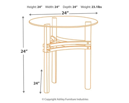 Braddoni Coffee Table with 2 End Tables - furniture place usa