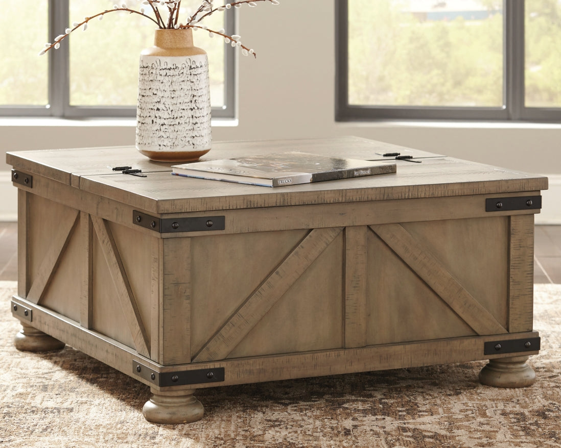 Aldwin Coffee Table with 2 End Tables - furniture place usa
