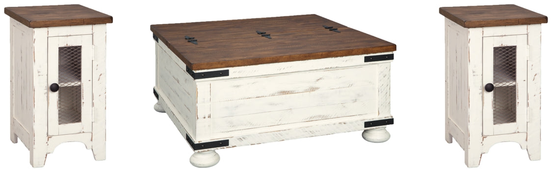 Wystfield Coffee Table and 2 Chairside End Tables - furniture place usa