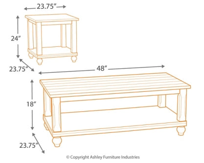 Cloudhurst Table (Set of 3) - furniture place usa
