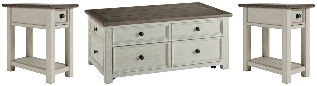 Bolanburg Coffee Table with 2 End Tables - PKG010341 - furniture place usa