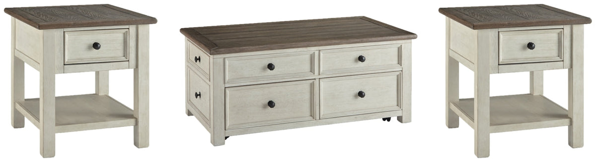 Bolanburg Coffee Table with 2 End Tables - PKG007250 - furniture place usa
