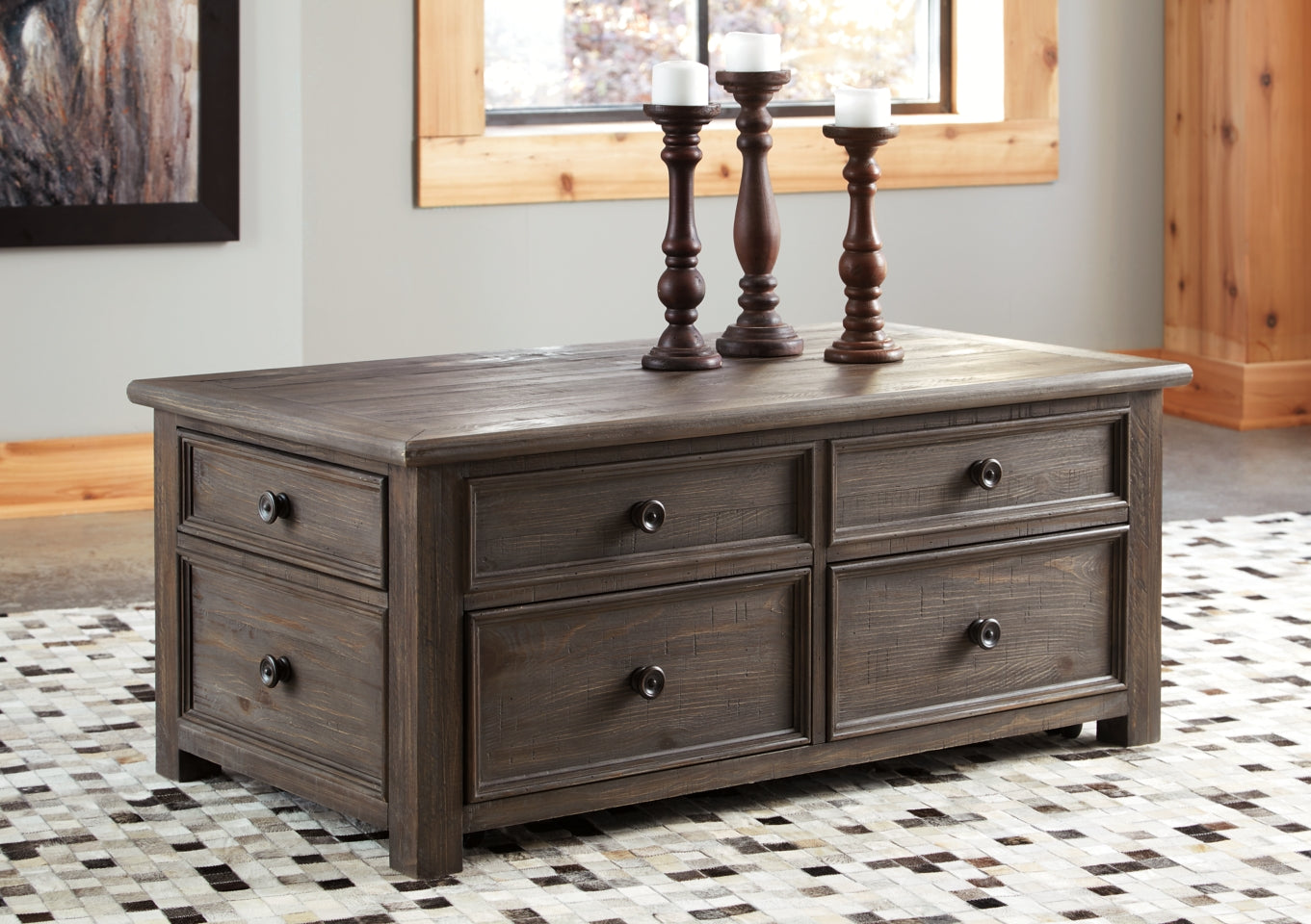 Wyndahl Coffee Table with 2 End Tables - PKG007253 - furniture place usa