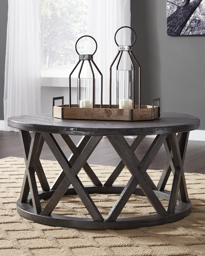 Sharzane Coffee Table with 2 End Tables - furniture place usa