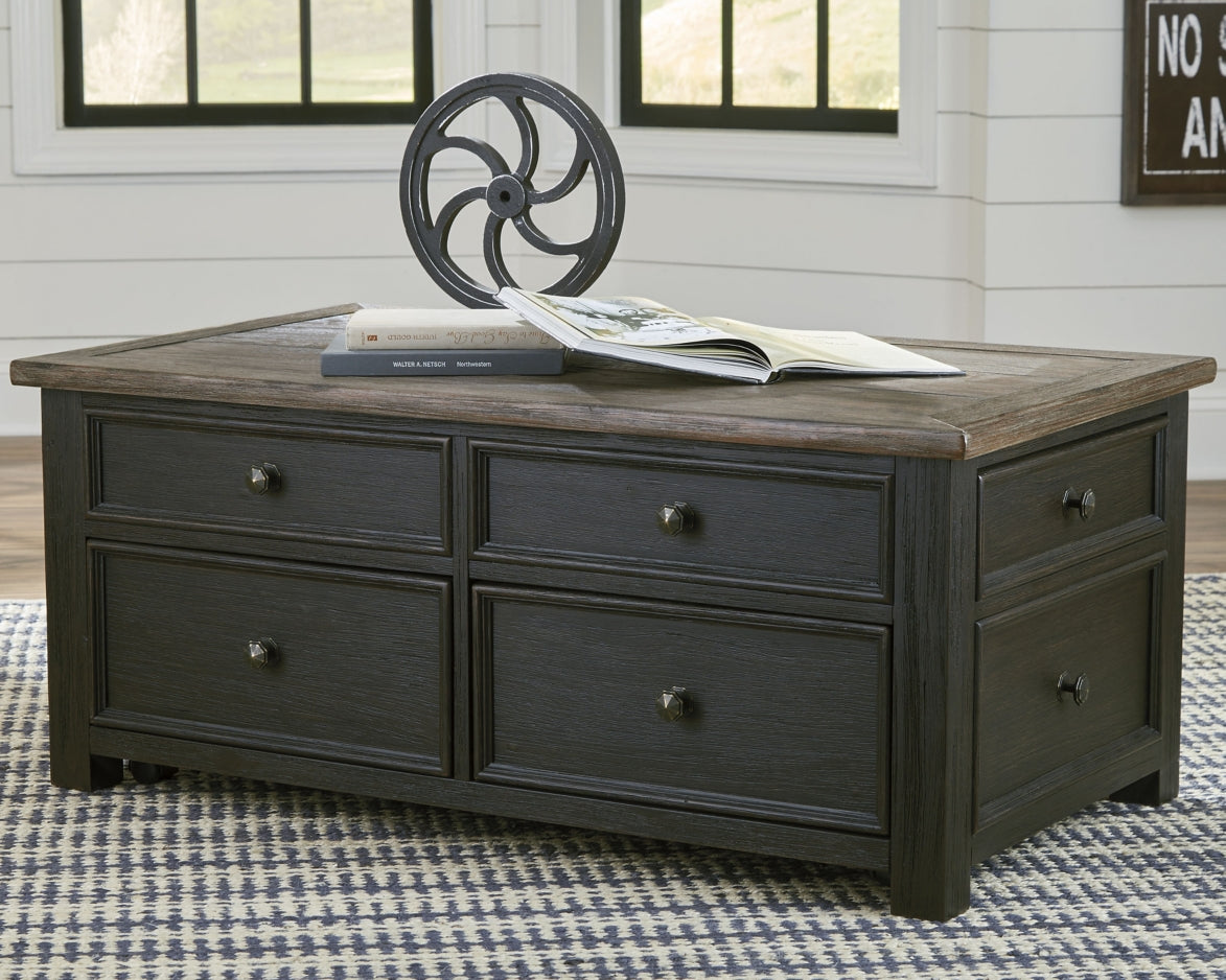 Tyler Creek Coffee Table with 2 End Tables - PKG008568 - furniture place usa