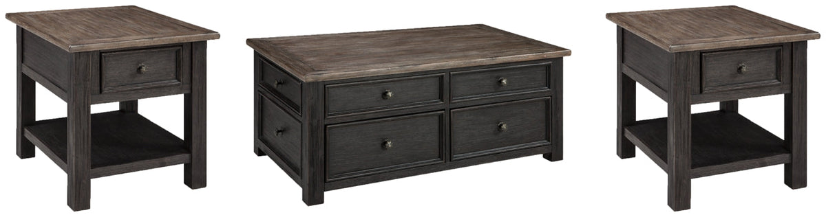 Tyler Creek Coffee Table and 2 End Tables - furniture place usa