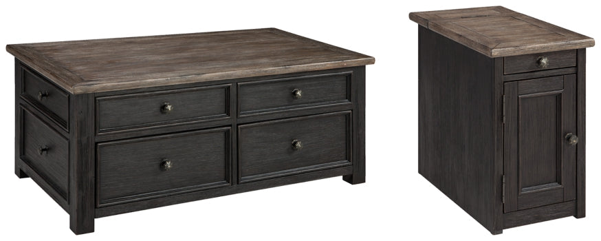 Tyler Creek Coffee Table with 1 End Table - PKG008766 - furniture place usa