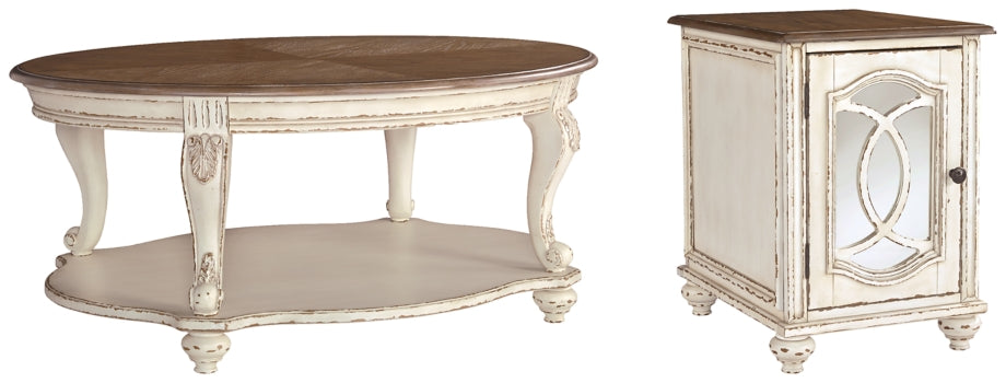 Realyn Coffee Table with 1 End Table - PKG008637 - furniture place usa