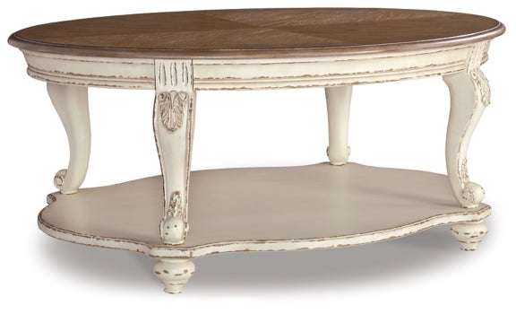 Realyn Coffee Table with 2 End Tables - PKG008585 - furniture place usa