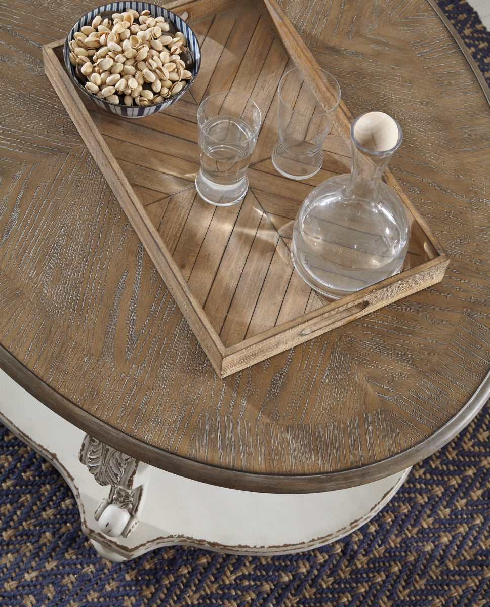 Realyn Coffee Table and 2 End Tables - furniture place usa
