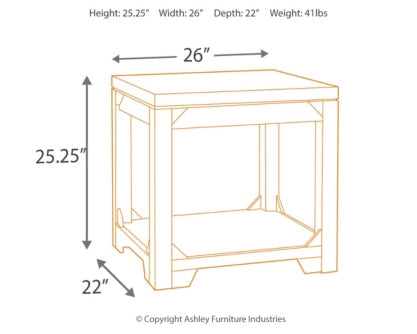 Rogness End Table - furniture place usa