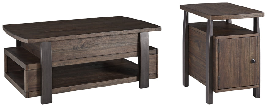 Vailbry Coffee Table with 1 End Table - PKG008769 - furniture place usa
