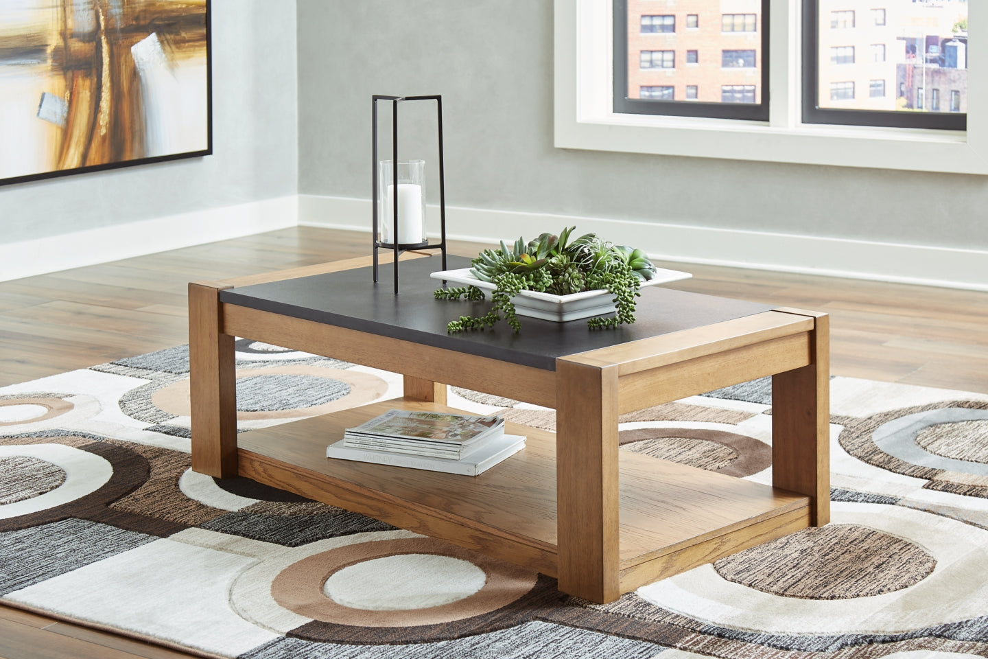 Quentina Lift Top Coffee Table - furniture place usa