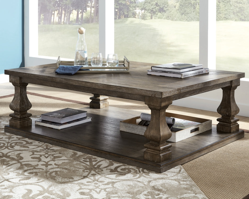 Johnelle Coffee Table with 2 End Tables - furniture place usa