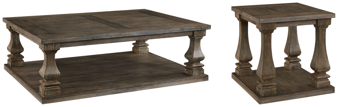 Johnelle Coffee Table with 1 End Table - furniture place usa