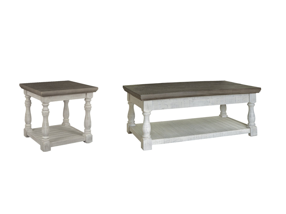 Havalance Outdoor Coffee Table with End Table - furniture place usa