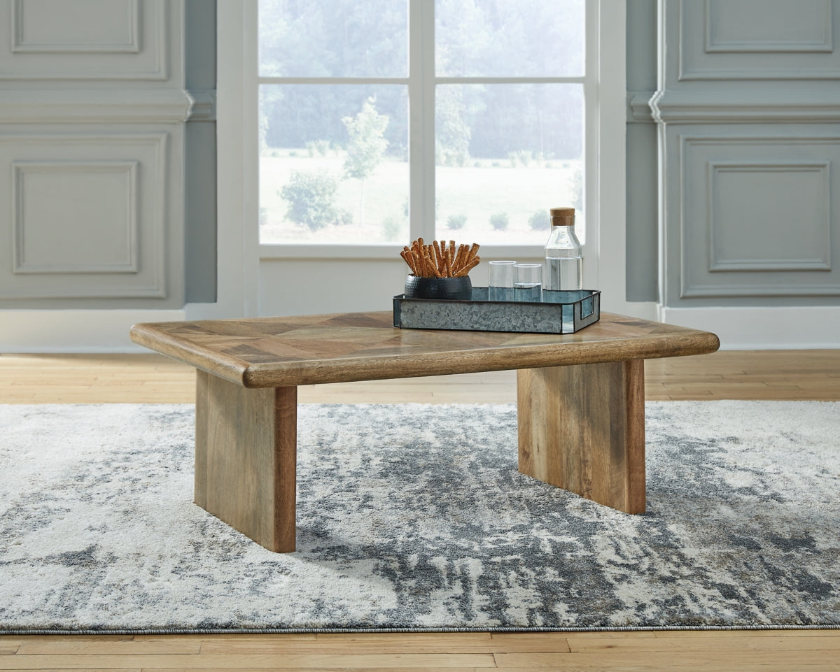 Lawland Coffee Table with 2 End Tables - furniture place usa