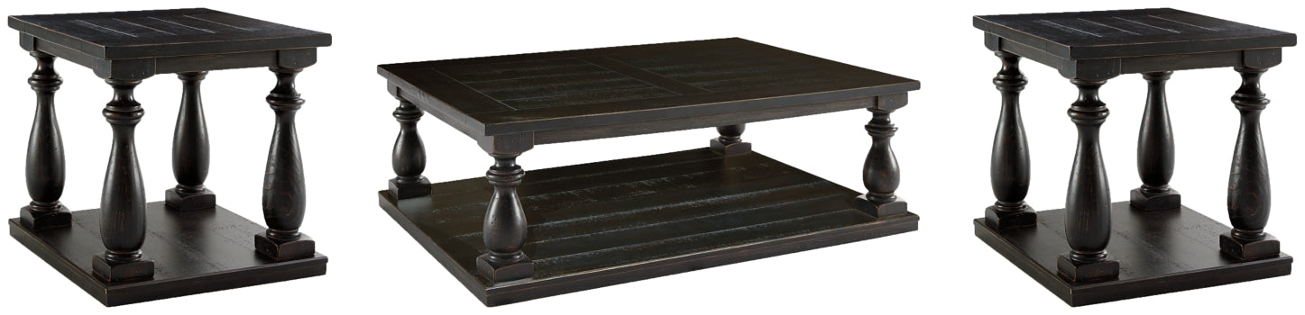 Mallacar Coffee Table with 2 End Tables - furniture place usa