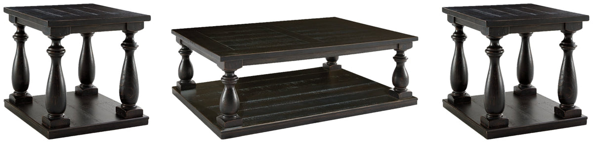 Mallacar Coffee Table with 2 End Tables - furniture place usa