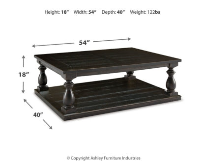 Mallacar Coffee Table with 2 End Tables - furniture place usa