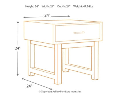 Mondoro Coffee Table with 1 End Table - furniture place usa