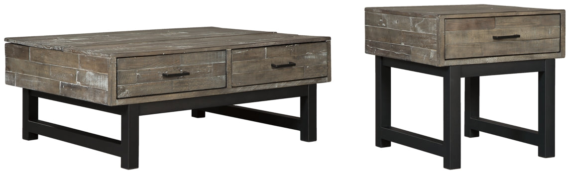 Mondoro Coffee Table with 1 End Table - furniture place usa