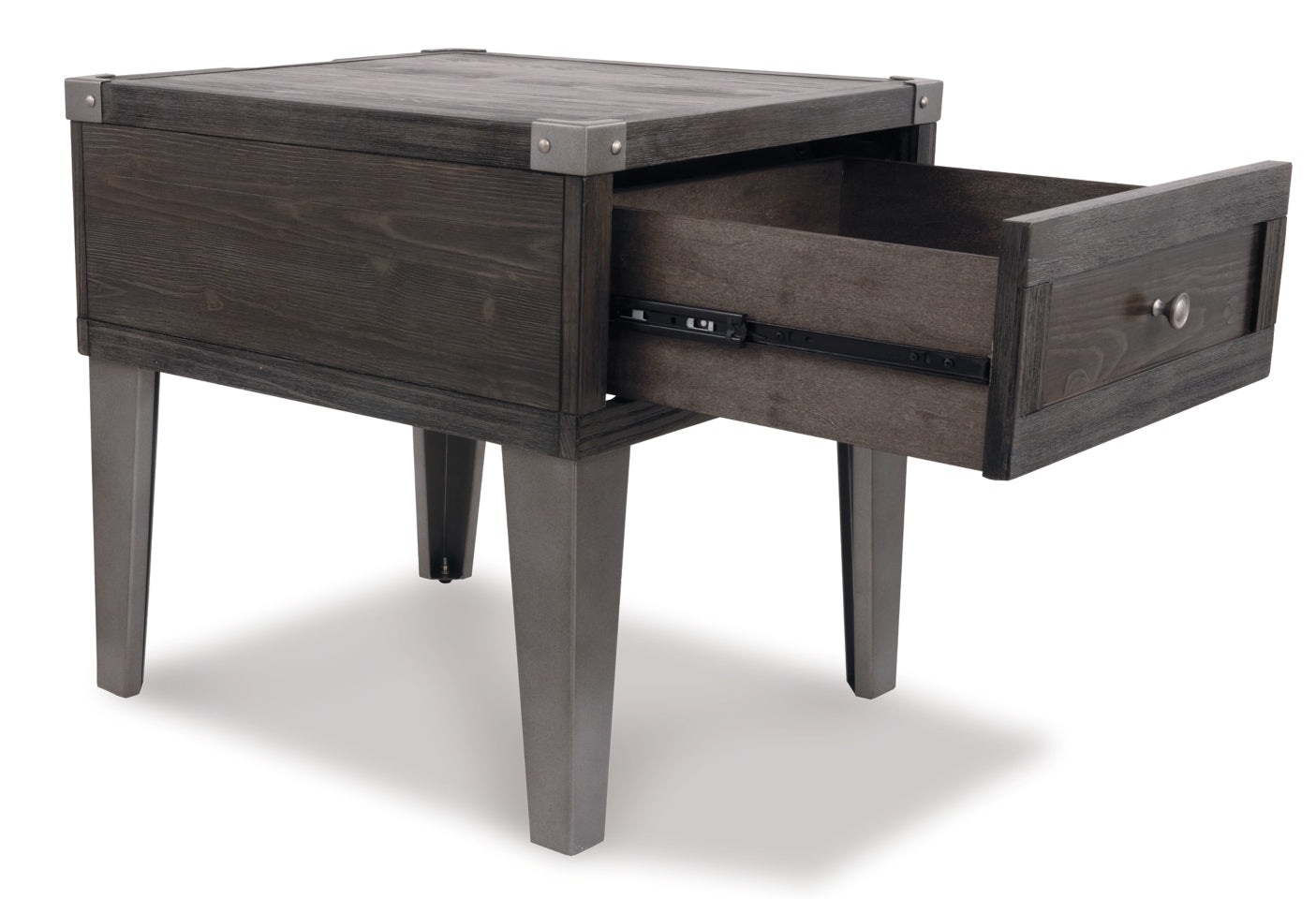 Todoe End Table with USB Ports & Outlets - furniture place usa