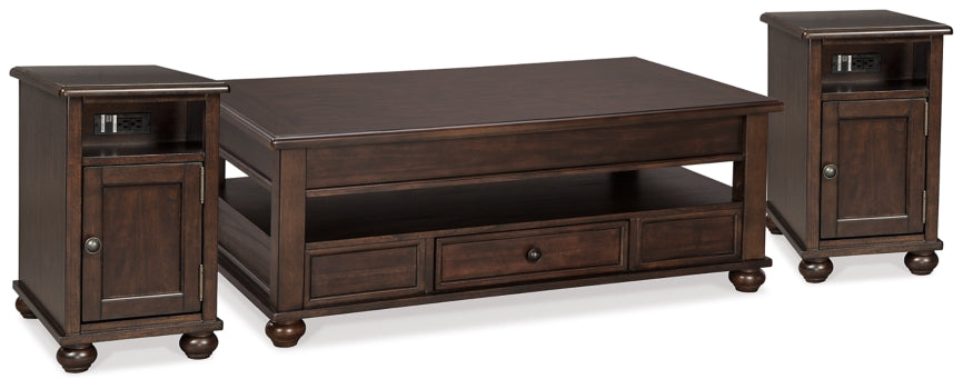Barilanni Coffee Table with 2 End Tables - furniture place usa