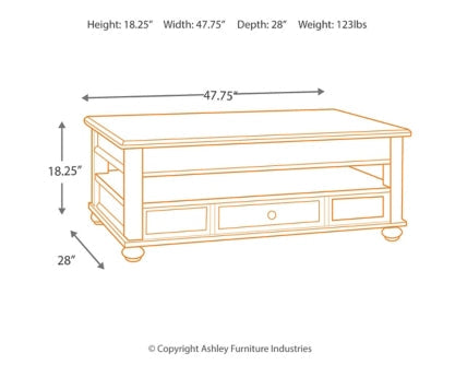 Barilanni Coffee Table with 2 End Tables - furniture place usa