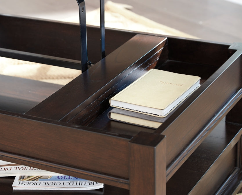 Barilanni Coffee Table with 2 End Tables - furniture place usa