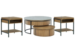 Fridley Coffee Table with 2 End Tables - furniture place usa