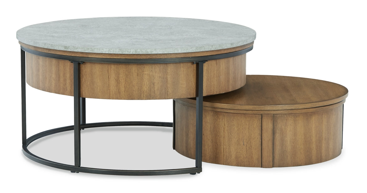 Fridley Coffee Table with 2 End Tables - furniture place usa