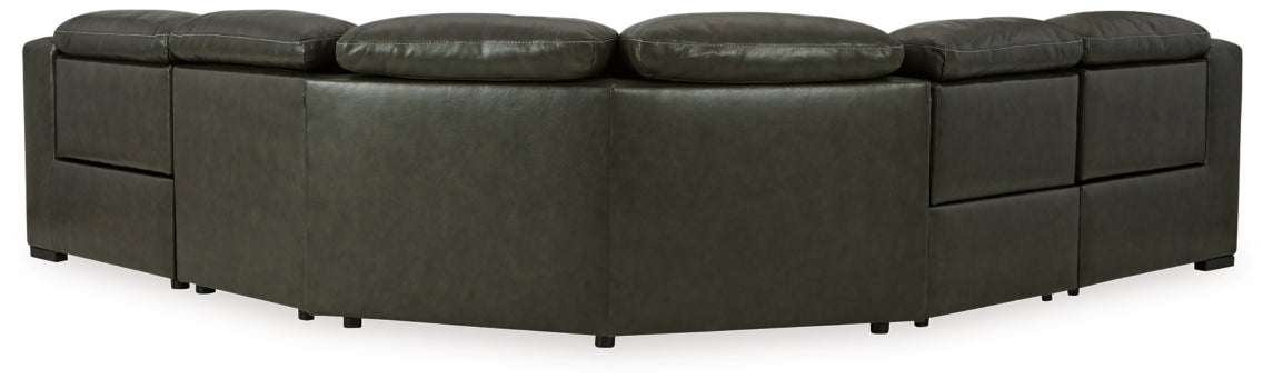 Center Line 5-Piece Power Reclining Sectional - furniture place usa