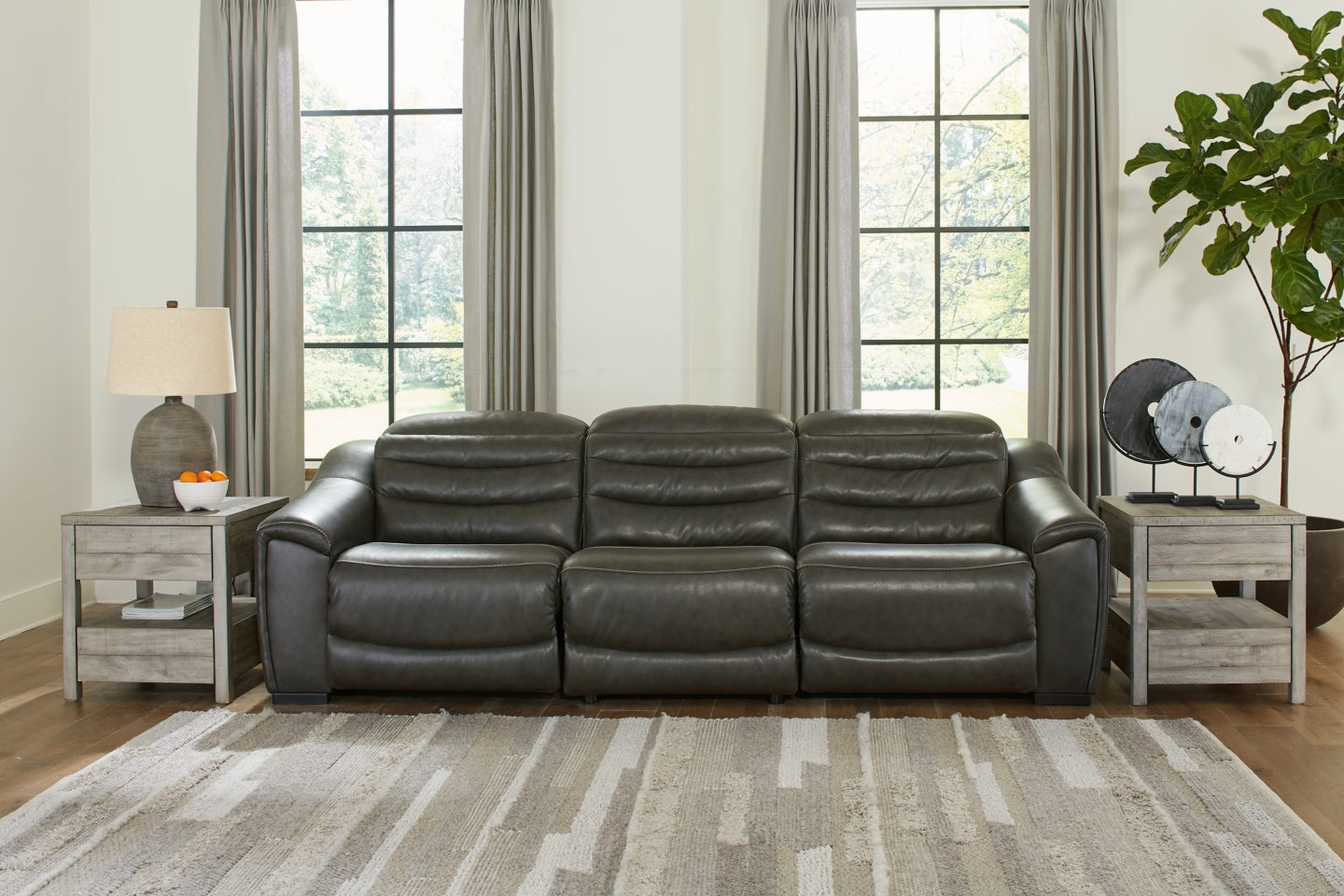 Center Line 3-Piece Power Reclining Sectional - furniture place usa