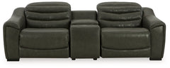 Center Line 3-Piece Power Reclining Loveseat with Console - furniture place usa