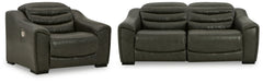 Center Line 2-Piece Sectional with Recliner - furniture place usa