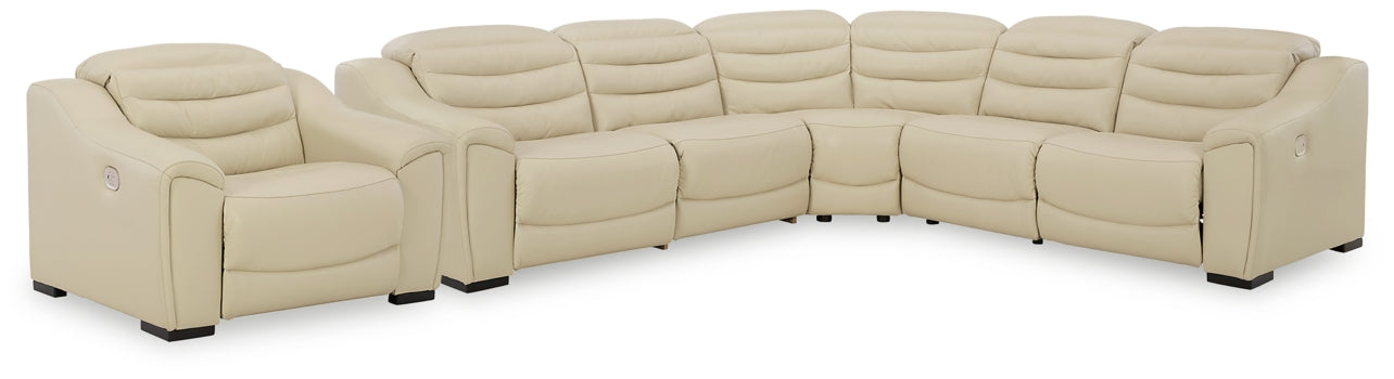 Center Line 5-Piece Sectional with Recliner - furniture place usa