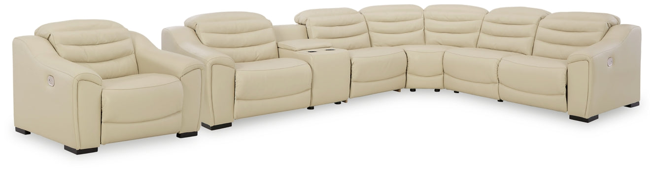 Center Line 6-Piece Sectional with Recliner - furniture place usa