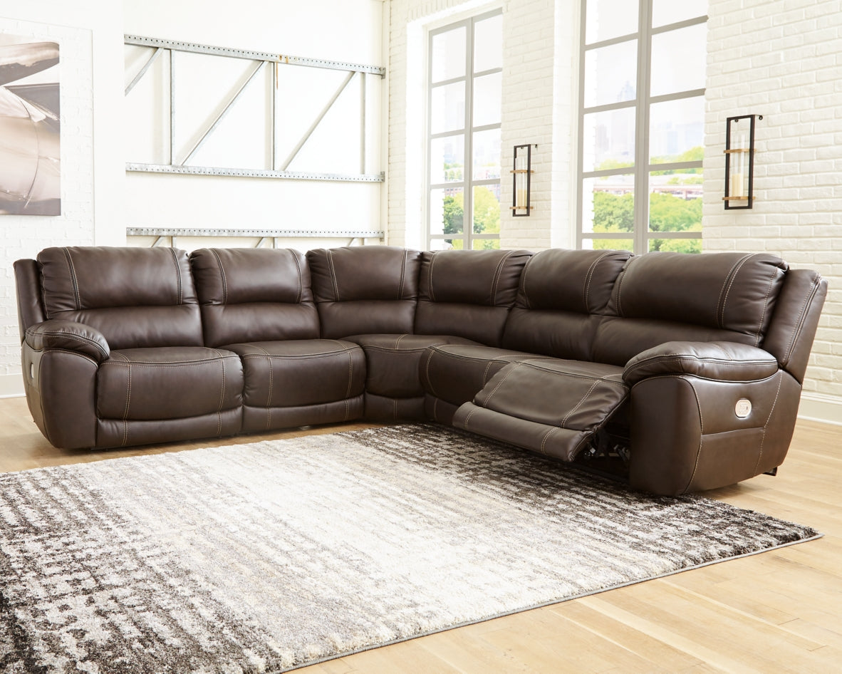 Dunleith 5-Piece Power Reclining Sectional - furniture place usa