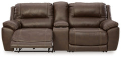 Dunleith 3-Piece Power Reclining Loveseat with Console - furniture place usa