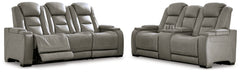 The Man-Den Sofa and Loveseat - furniture place usa