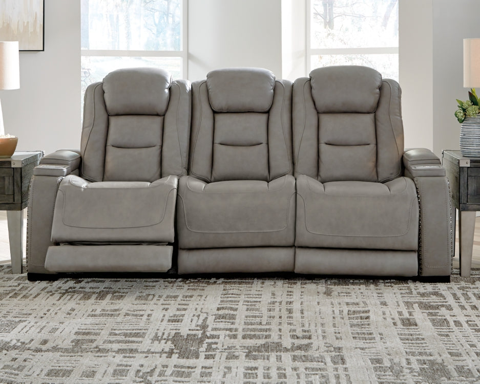 The Man-Den Sofa and Loveseat - furniture place usa