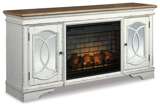 Realyn 74" TV Stand with Electric Fireplace - furniture place usa