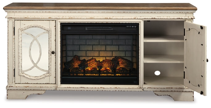 Realyn 74" TV Stand with Electric Fireplace - furniture place usa