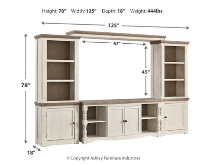 Havalance 4-Piece Entertainment Center - furniture place usa